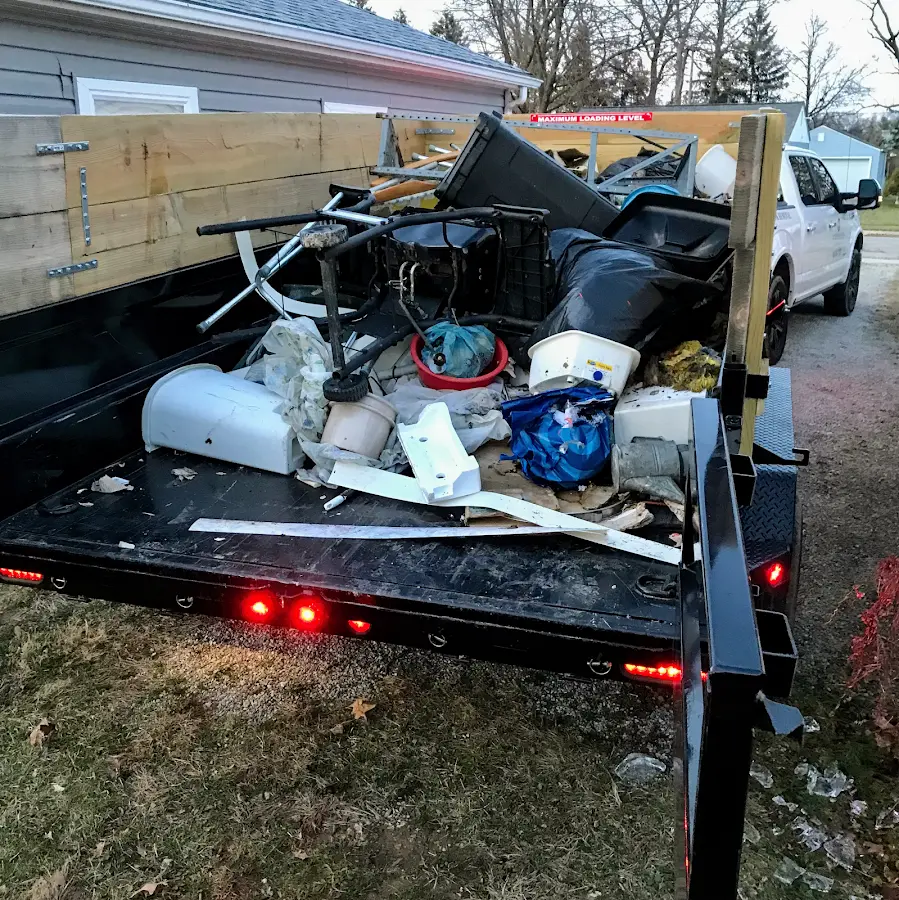 Roll-off dumpster delivered to a residential driveway in Windsor Locks